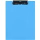 Saunders Acrylic Clipboard - 0.50" Clip Capacity - 9" x 12" - Acrylic - Blue - 1 Each
