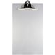 Saunders Aluminum Round Corner Clipboards - 1" Clip Capacity - 8 1/2" x 14" - Clamp - Aluminum - Silver - 1 Each