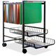 Advantus Mobile File Cart - 4 Casters - Steel - x 16" Width x 13" Depth x 19.5" Height - Black Steel Frame - Black - 1 Each