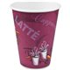 Solo 12 oz Bistro Design Disposable Paper Cups - 50 / Pack - Maroon - Paper - Beverage, Hot Drink, Cold Drink, Coffee, Tea, Coco