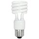 Satco 13-watt Fluorescent T2 Spiral CFL Bulb - 13 W - 60 W Incandescent Equivalent Wattage - 120 V AC - 900 lm - Spiral - T2 Siz