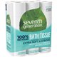 Seventh Generation 100% Recycled Bathroom Tissue - 2 Ply - 240 Sheets/Roll - White - Paper - Soft, Chlorine-free, Dye-free, Frag
