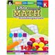 Shell Education 180 Days of Math for Kindergarten Book Printed/Electronic Book by Jodene Smith - 208 Pages - Shell Educational P