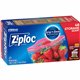 Ziploc Stand-Up Storage Bags - Blue - 9/Carton - Kitchen