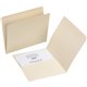 Smead Straight Tab Cut Letter Recycled Top Tab File Folder - 8 1/2" x 11" - Internal Pocket(s) - Manila - 10% Recycled - 50 / Bo