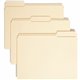 Smead 1/3 Tab Cut Letter Recycled Top Tab File Folder - 8 1/2" x 11" - Top Tab Location - Assorted Position Tab Position - Manil