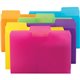 Smead SuperTab 1/3 Tab Cut Letter Top Tab File Folder - 8 1/2" x 11" - Top Tab Location - Assorted Position Tab Position - Yello