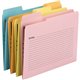 Smead SuperTab 1/3 Tab Cut Letter Recycled Top Tab File Folder - 8 1/2" x 11" - 1 x 2K Fastener(s) - Top Tab Location - Pink, Ye