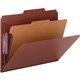 Smead SafeSHIELD 2/5 Tab Cut Letter Recycled Classification Folder - 8 1/2" x 11" - 2" Expansion - 2 x 2S Fastener(s) - Folder -