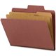 Smead SuperTab 2/5 Tab Cut Letter Recycled Classification Folder - 8 1/2" x 11" - 2" Expansion - 2 x 2S Fastener(s) - 2" Fastene