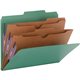 Smead Pocket Divider PressBoard Classification Folders - Letter - 8 1/2" x 11" Sheet Size - 2" Expansion - 2" Fastener Capacity 