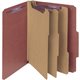 Smead SafeSHIELD 2/5 Tab Cut Letter Recycled Classification Folder - 8 1/2" x 11" - 3" Expansion - 2 x 2S Fastener(s) - 1" Faste