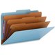 Smead SafeSHIELD 2/5 Tab Cut Legal Recycled Classification Folder - 8 1/2" x 14" - 3" Expansion - 2 x 2S Fastener(s) - 2" Fasten
