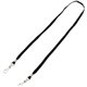 Advantus Face Mask Lanyard - 10 / Pack - J-Hook Attachment - 30" Length - Black