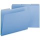 Smead Colored 1/3 Tab Cut Letter Recycled Top Tab File Folder - 8 1/2" x 11" - 1" Expansion - Top Tab Location - Assorted Positi