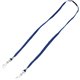 Advantus Face Mask Lanyard - 10 / Pack - J-Hook Attachment - 30" Length - Blue