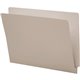 Smead Shelf-Master Straight Tab Cut Letter Recycled End Tab File Folder - 8 1/2" x 11" - 3/4" Expansion - Gray - 10% Recycled - 