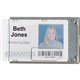 Advantus RFID Blocking Badge Holder - Support 3.38" x 2.13" Media - Vertical, Horizontal - Vinyl - 20 / Pack - Clear - Removable