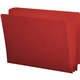 Smead Shelf-Master Straight Tab Cut Letter Recycled End Tab File Folder - 8 1/2" x 11" - 3/4" Expansion - Red - 10% Recycled - 1