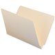Smead Shelf-Master Straight Tab Cut Legal Recycled End Tab File Folder - 8 1/2" x 14" - 3/4" Expansion - Manila - 10% Recycled -