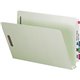 Smead Straight Tab Cut Legal Recycled Top Tab File Folder - 8 1/2" x 14" - 2" Expansion - Pressboard - Gray, Green - 100% Recycl