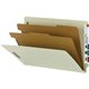 Smead Legal Recycled Classification Folder - 8 1/2" x 14" - 2" Expansion - 6 x 2K Fastener(s) - 2 Divider(s) - Pressboard - Gray