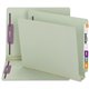 Smead Letter Recycled Fastener Folder - 8 1/2" x 11" - 3" Expansion - 2 x 2S Fastener(s) - 2" Fastener Capacity for Folder - End