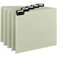 Smead Filing Guides with Alphabetic Indexing - Printed Assorted Tab(s) - Character - A-Z - 25 Tab(s)/Set - Letter - Gray Metal, 