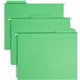 Smead FasTab 1/3 Tab Cut Letter Recycled Hanging Folder - 8 1/2" x 11" - Top Tab Location - Assorted Position Tab Position - Gre