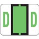 Smead BCCR Bar-Style Color-Coded Labels - "Alphabet" - 1 1/4" Width x 1" Length - Light Green - 500 / Roll - 500 / Roll