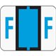 Smead BCCR Bar-Style Color-Coded Labels - "Alphabet" - 1 1/4" Width x 1" Length - Blue - 500 / Roll - 500 / Roll