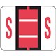Smead BCCR Bar-Style Color-Coded Labels - "Alphabet" - 1 1/4" Width x 1" Length - Pink - 500 / Roll - 500 / Roll