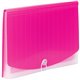 Smead Letter Expanding File - 8 1/2" x 11" - 7 Pocket(s) - 6 Divider(s) - Multi-colored, Pink, Clear - 1 Each