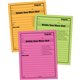 Adams Neon While You Were Out Message Pads - 50 Sheet(s) - Gummed - 4" x 5" Sheet Size - Assorted - Assorted Sheet(s) - 6 / Pack