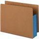 Smead Straight Tab Cut Letter Recycled File Pocket - 8 1/2" x 11" - 3 1/2" Expansion - 1 Pocket(s) - Top Tab Location - Redrope 