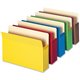 Smead Straight Tab Cut Letter Recycled File Pocket - 8 1/2" x 11" - 800 Sheet Capacity - 3 1/2" Expansion - Card Stock - Yellow,