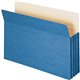 Smead Colored File Pockets - Legal - 8 1/2" x 14" Sheet Size - 3 1/2" Expansion - Top Tab Location - Tear Resistant - Blue - Rec