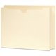 Smead Straight Tab Cut Letter Recycled File Jacket - 8 1/2" x 11" - 2" Expansion - Manila - 10% Recycled - 25 / Box
