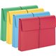 Smead Legal Recycled File Wallet - 8 1/2" x 14" - 2" Expansion - Redrope - Blue, Green, Red, Yellow - 10% Recycled - 50 / Box