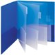 Smead Letter Pocket Folder - 8 1/2" x 11" - 10 Pocket(s) - Dark Blue, Teal - 15 / Carton