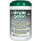 Simple Green Multi-Purpose Cleaning Safety Towels - 10" x 11.75" - Green - 75 Per Canister - 1 Each