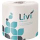 Livi Leaf VPG Bath Tissue - 2 Ply - 4.49" x 3.98" - 500 Sheets/Roll - White - Virgin Fiber - Embossed, Absorbent - For Office Bu