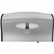 LoCor Jumbo Twin Bath Tissue Dispenser - Roll Dispenser - 12.3" Height x 20.3" Width x 5.2" Depth - Plastic - Black - Key Lock, 