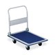 Sparco Folding Platform Truck - Tubular Handle - 660 lb Capacity - Steel, Polyvinyl Chloride (PVC) - x 24.8" Width x 36" Depth x