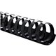 Sparco Plastic Binding Spines - 0.4" Diameter - 55 x Sheet Capacity - Black - Plastic - 100 / Box