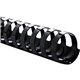 Sparco Plastic Binding Spines - 0.8" Diameter - 150 x Sheet Capacity - Black - Plastic - 100 / Box