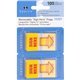 Sparco Pop-up Sign Here Flags in Dispenser - 1" x 1.75" - Rectangle - "SIGN HERE" - Yellow - Self-adhesive, Removable - 100 / Pa