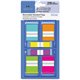 Sparco Assorted Pop-Up Flags Combo Pack - 0.50" , 1" - Assorted - Self-adhesive, Repositionable, Removable, Writable - 270 / Pac