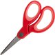 Sparco 5" Kids Pointed End Scissors - 5" Overall Length - Pointed Tip - Red - 1 Each