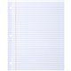 Sparco Ruled Filler Paper - 100 Sheets - Wide Ruled - Ruled Red Margin - 20 lb Basis Weight - Letter - 8 1/2" x 11" - White Pape